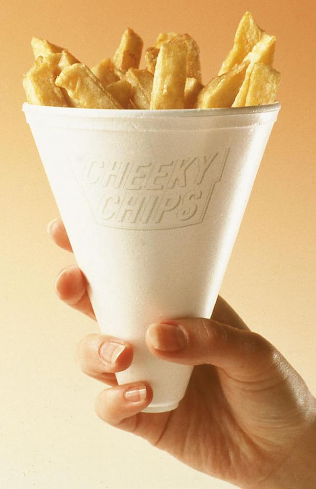 Polystyrene Cones Fast Food Packaging - image  SLS Catering & Hygiene