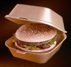 Polystyrene Small Burger Box Fast Food Packaging - image  SLS Catering & Hygiene