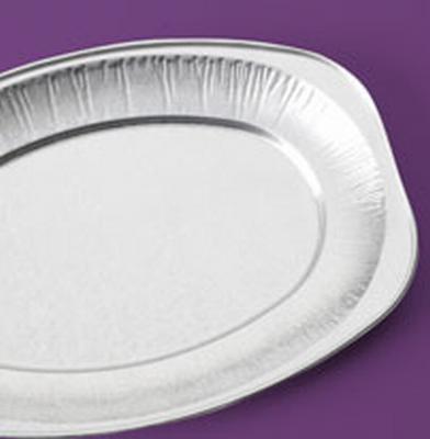 14" Oval Foil Platter Fast Food Packaging - image  SLS Catering & Hygiene