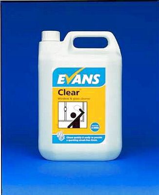 Evans Clear Window Glass & S/S Cleaner
 Cleaning Chemicals - image © SLS Catering & Hygiene