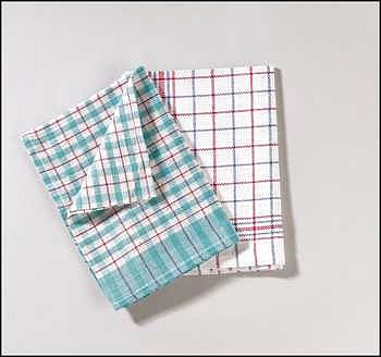 Cotton Check Tea Towels Janitorial - image  SLS Catering & Hygiene