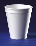 White Polystyrene Cups : Fast Food Packaging